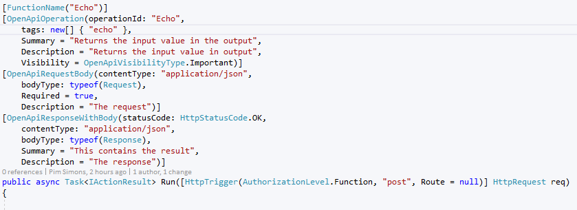 Adding Swagger UI to Azure Functions